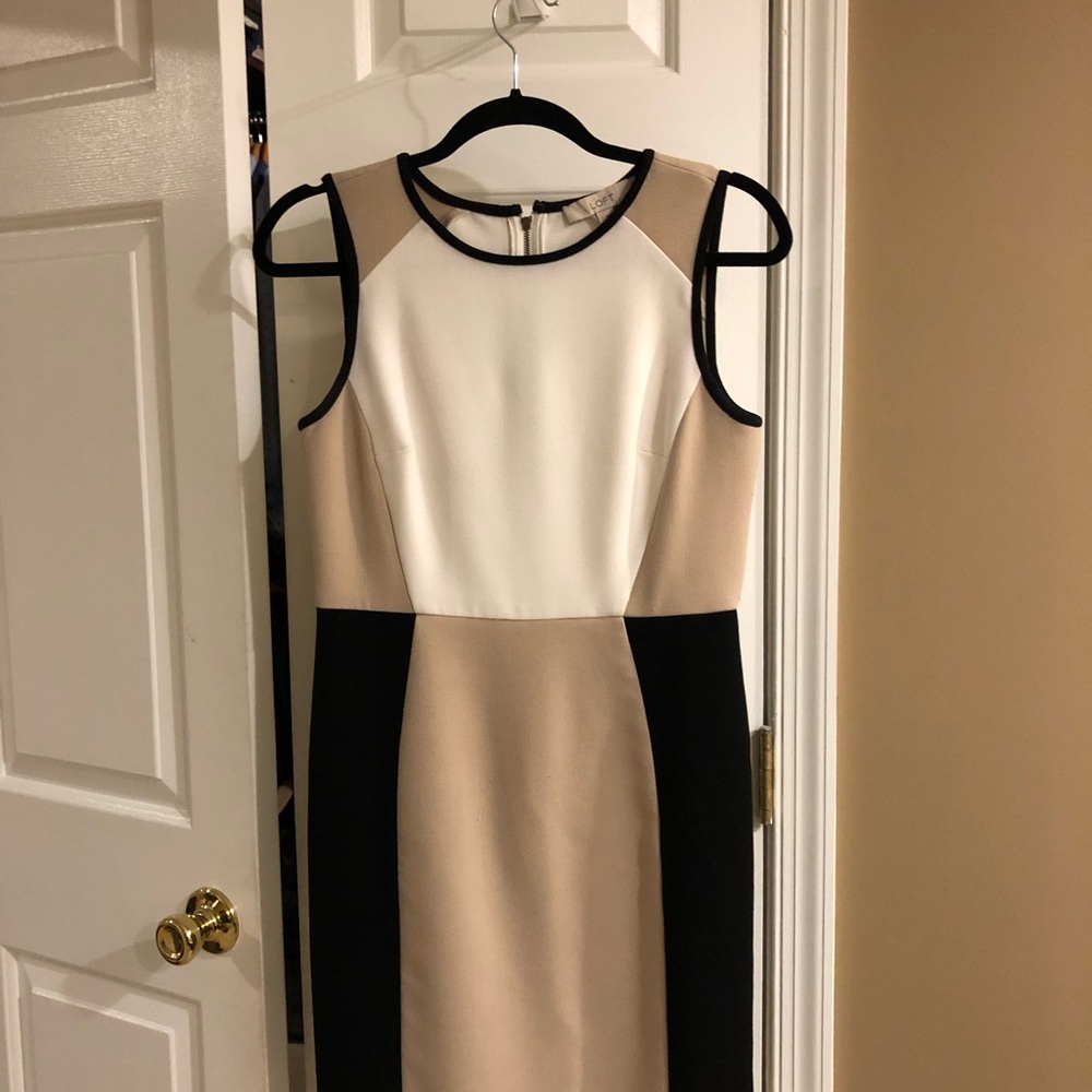 Sleeveless Colorblock Sheath